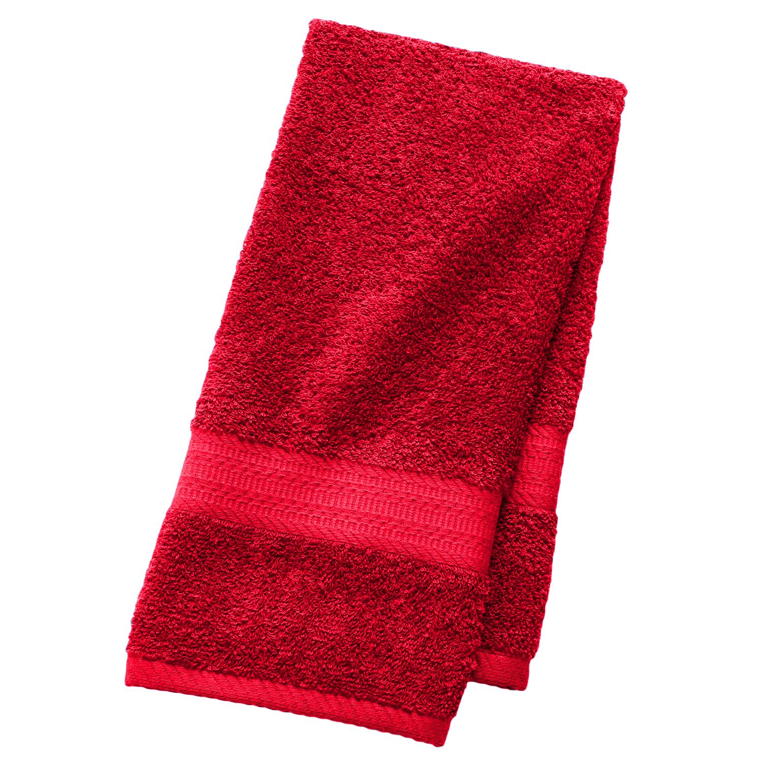 red hand towels