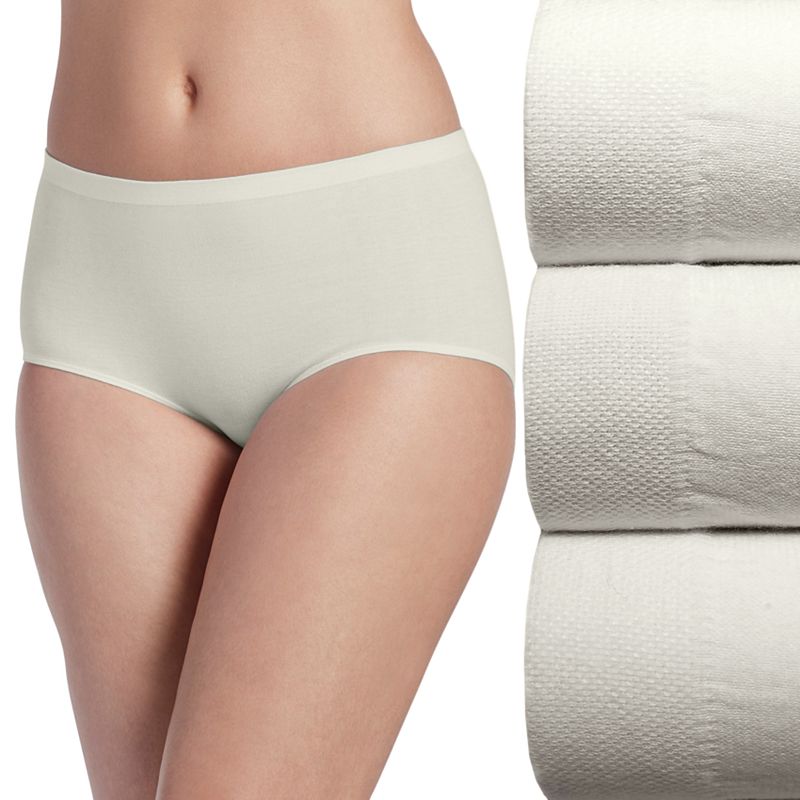 UPC 789375871391 product image for Women's Jockey Comfies 3-pk. Brief Panty Set 3348, Size: 5, White | upcitemdb.com