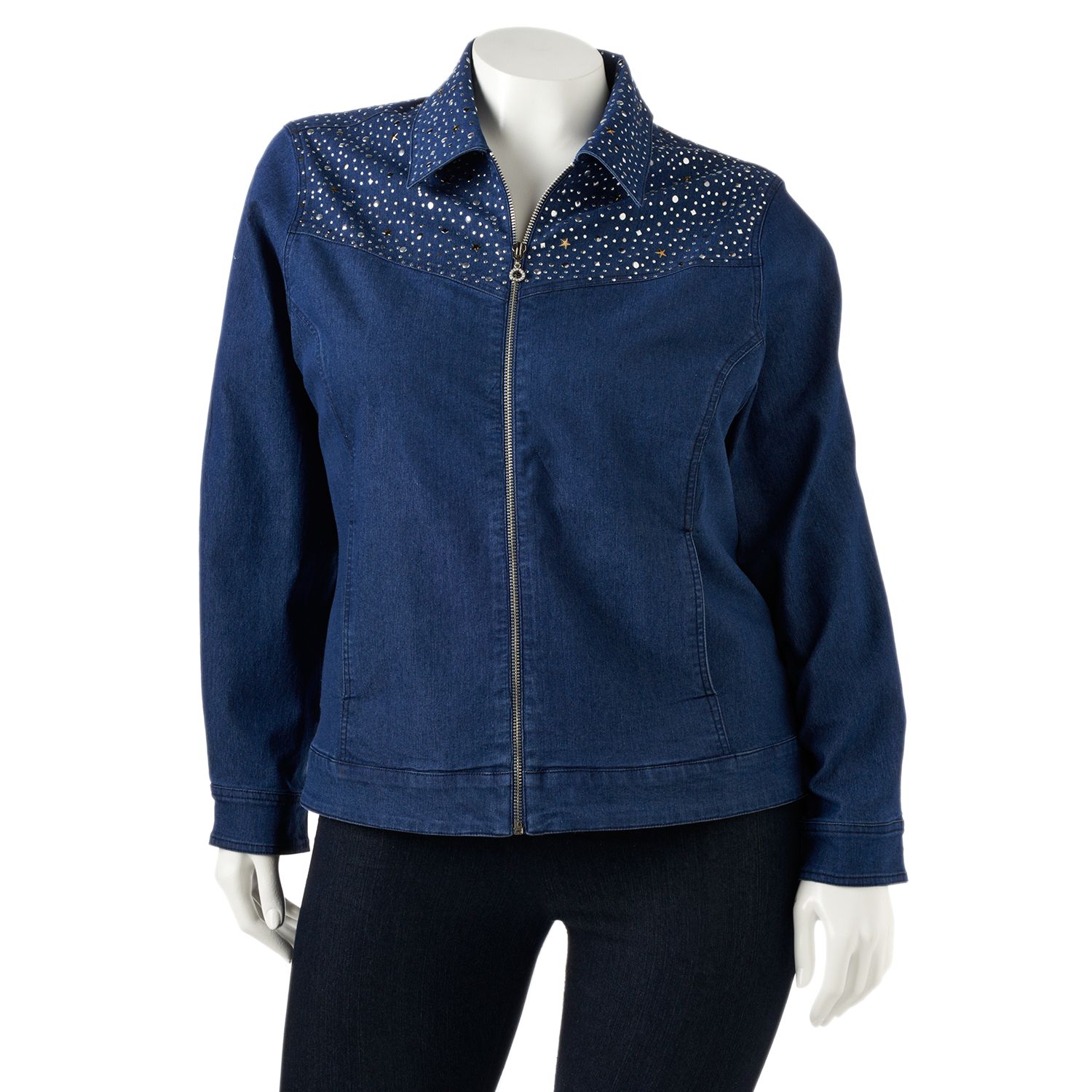 kohls plus size jean jackets