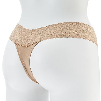 Maidenform Dream Lace Trim Thong Panty 40156