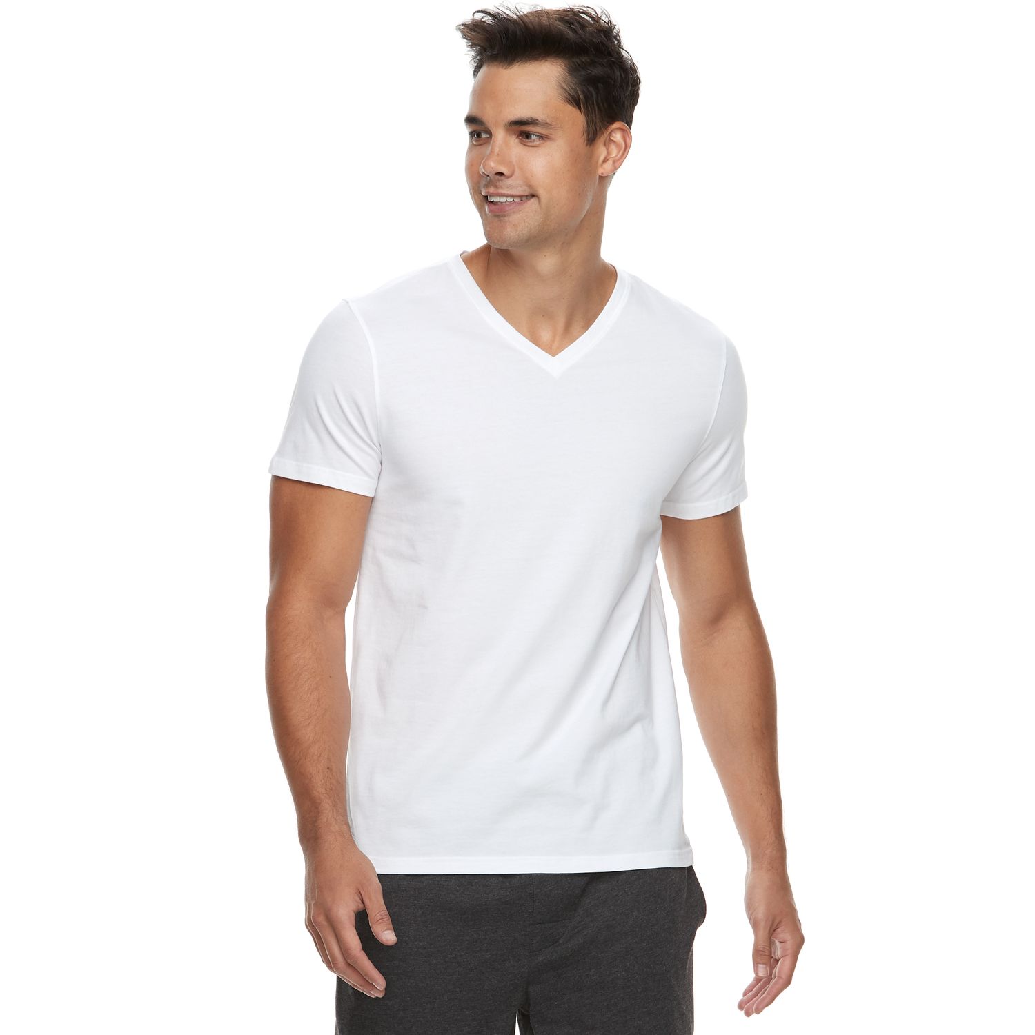 core stretch slim cneck tee