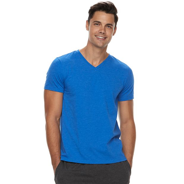 Men's Apt. 9 Premier Flex V-Neck Tee, Size: Small, Black