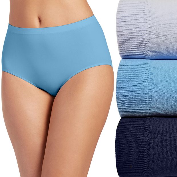 3pcs Simple Colorblock Briefs, Comfy & Breathable Stretchy Intimates  Panties, Women's Lingerie & Underwear