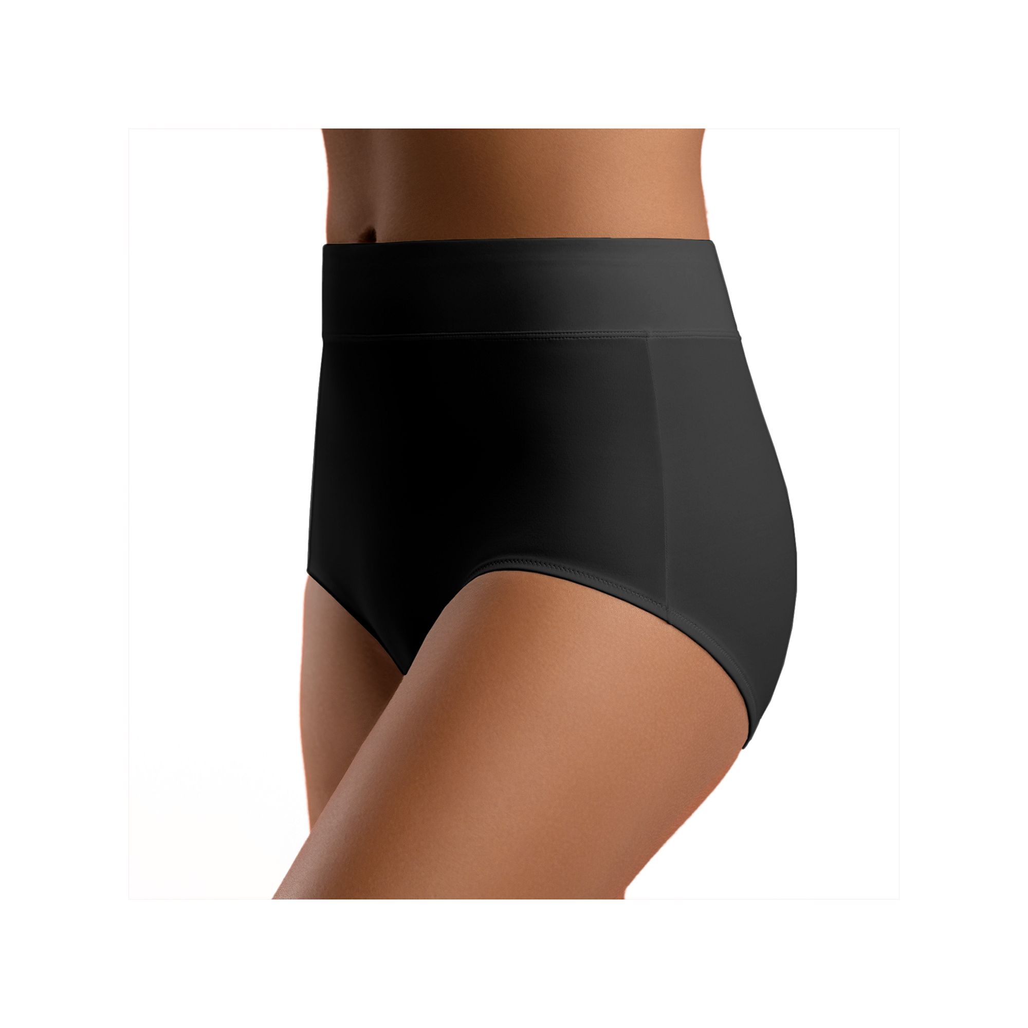 Warners No Pinching No Problems® Tailored Brief 5738, Womens, Rich Black