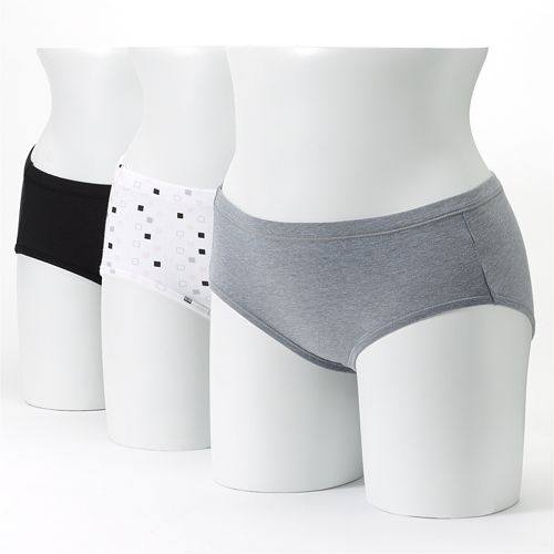 Plus Size Hanes Ultimate 3pack Stretch Hipsters 41KS