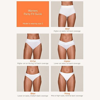 Women's Warners No Pinching. No Problems. Hi-Cut Lace Panty 5109J