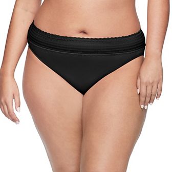 Warners No Pinching, No Problems® Dig-Free Comfort Waist with Lace Microfiber Hi-Cut 5109J