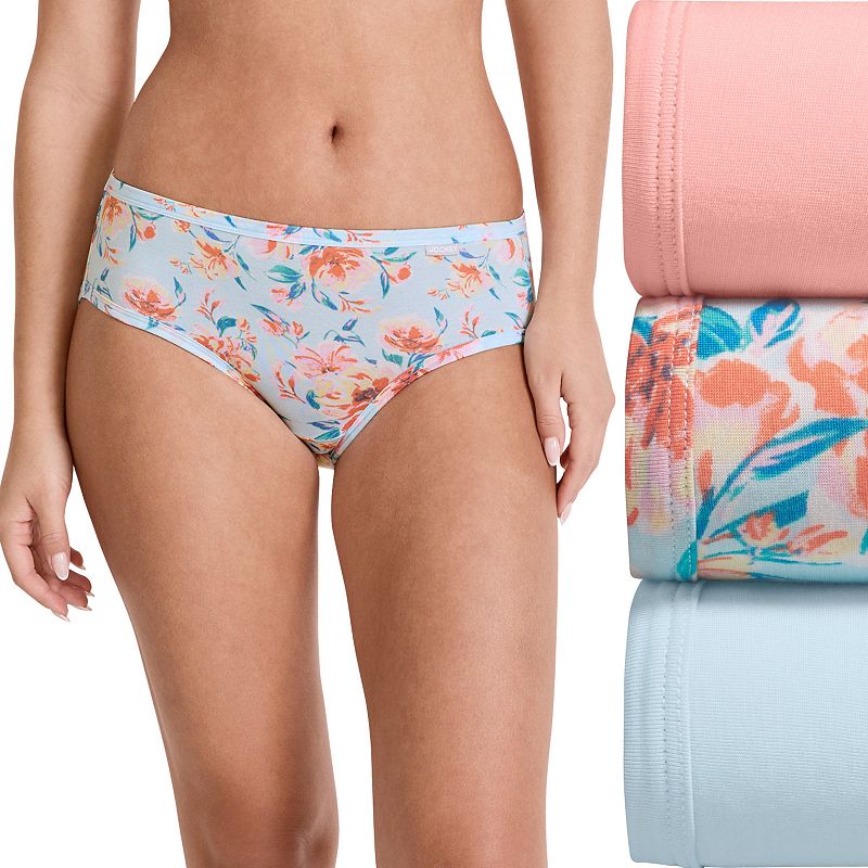 Women's Jockey® Supersoft 3-pk. Bikini Panty Set 2070, Size: 8, Formal Floral