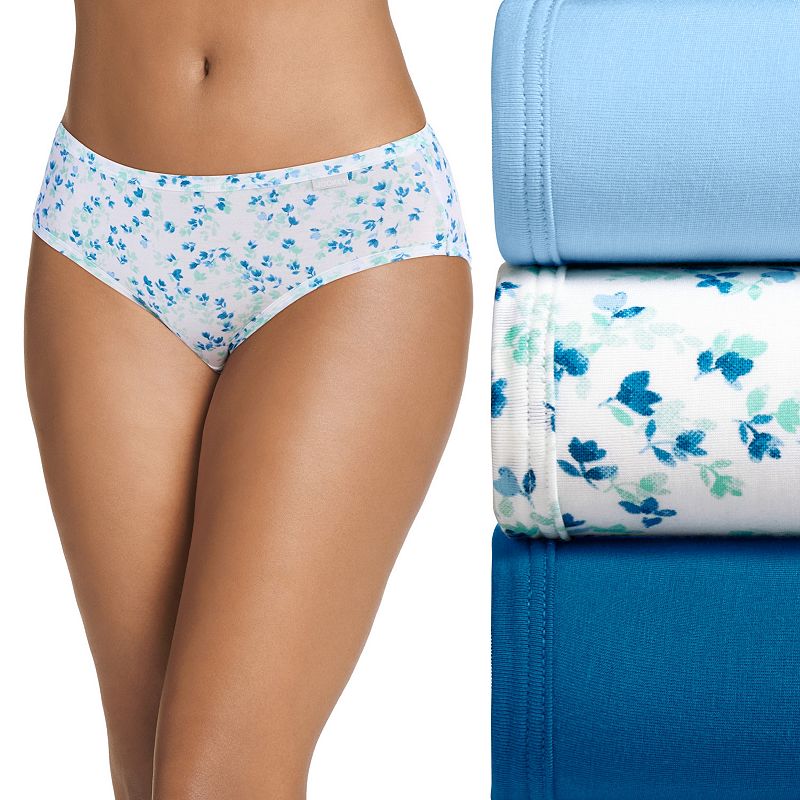 Women's Jockey® Supersoft 3-pk. Bikini Panty Set 2070, Layered Sprig