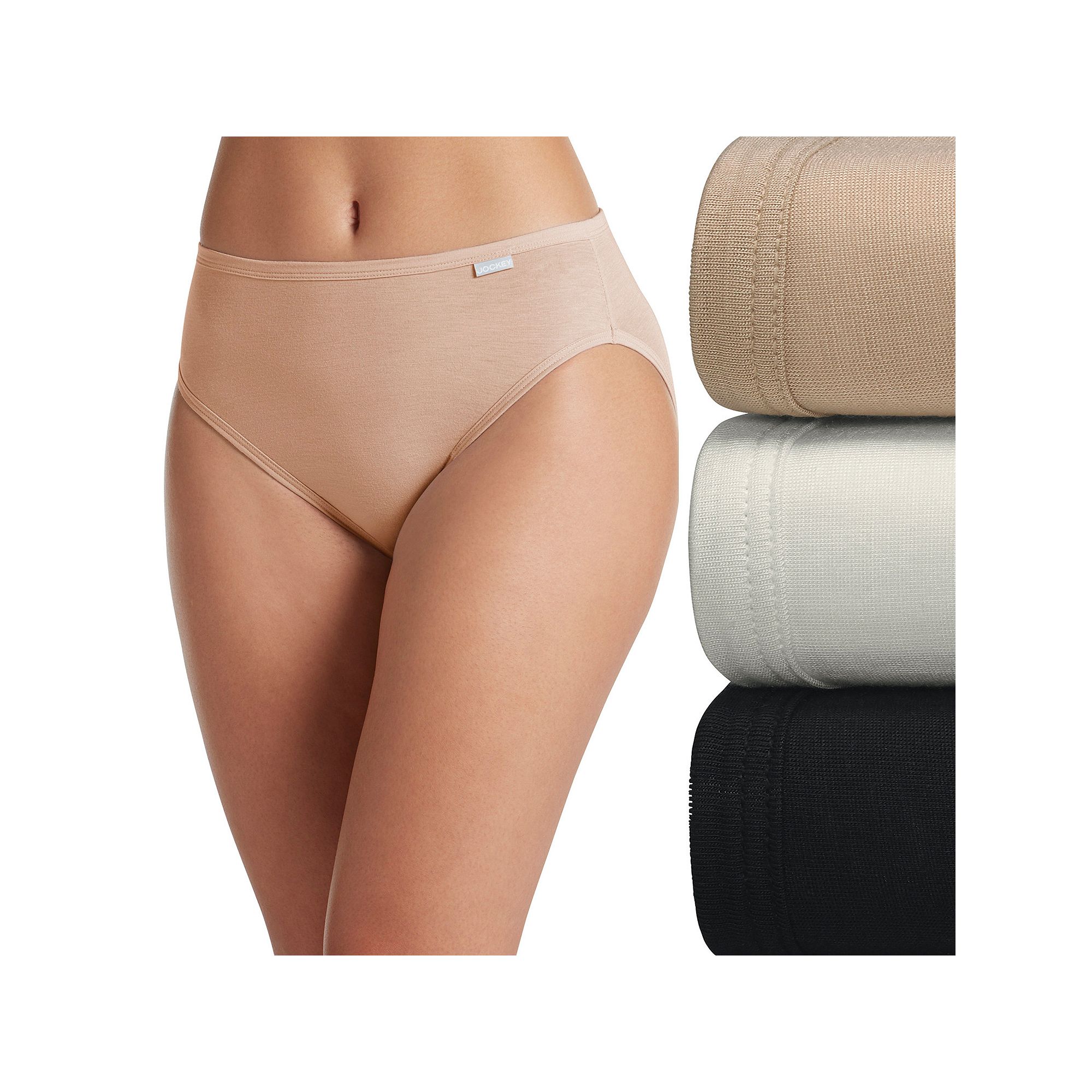Womens Jockey® 3-pk. Supersoft French Cut Panty Set 2071, Size: 5, Basics