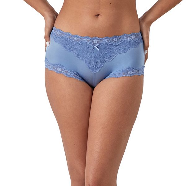 Seamless Cheeky Panty with Lace Inserts