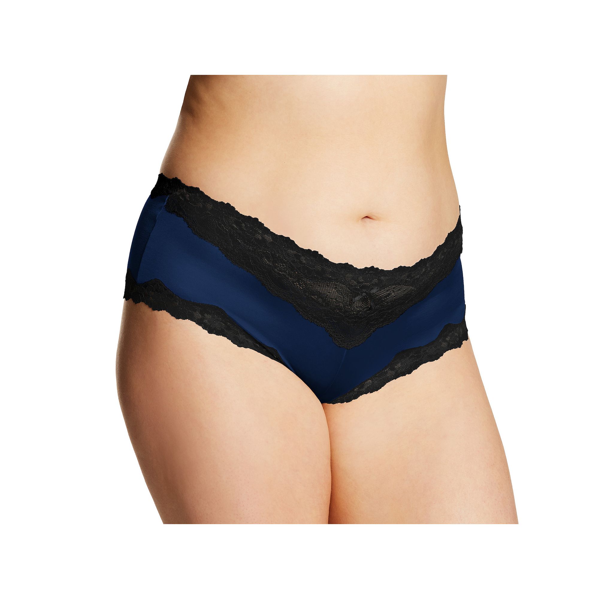 Maidenform® Cheeky Hipster Underwear 40823, Womens, Size: 5, Navy With Bl