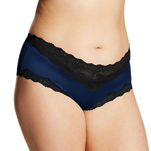 Hipster Maidenform #40823 Bianco Con Cuori E Pizzo Rosso - Taglia M - Foto 2