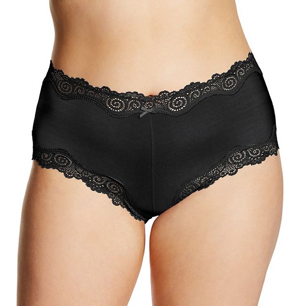 Maidenform Scalloped Lace Trim Cheeky Hipster Underwear 40837
