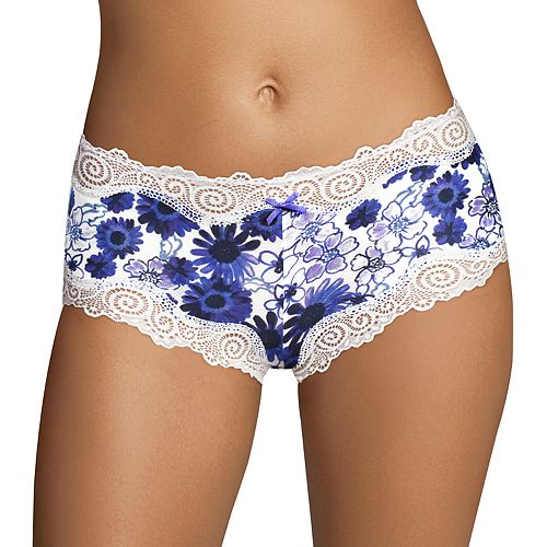 Maidenform Scalloped LaceTrim Modal Cheeky Hipster 40837 Women's