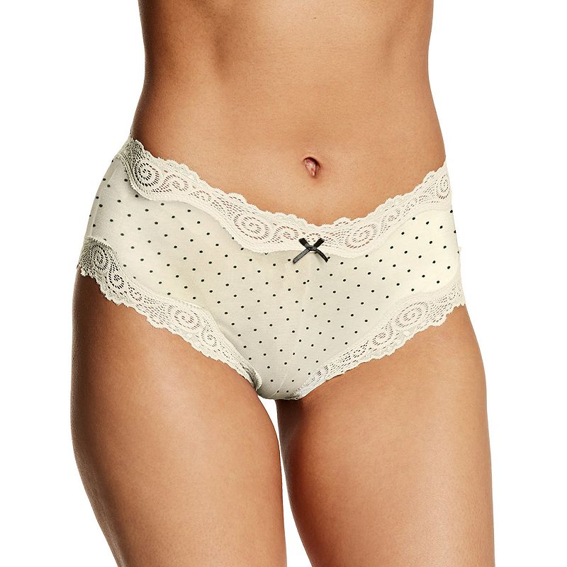 Maidenform Scalloped Lace-Trim Modal Cheeky Hipster 40837 - Womens, Size: 