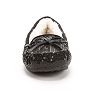 black sequin moccasins