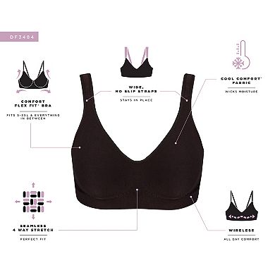 Bali® Comfort Revolution® ComfortFlex Fit® Full-Coverage Wireless Bra 3484