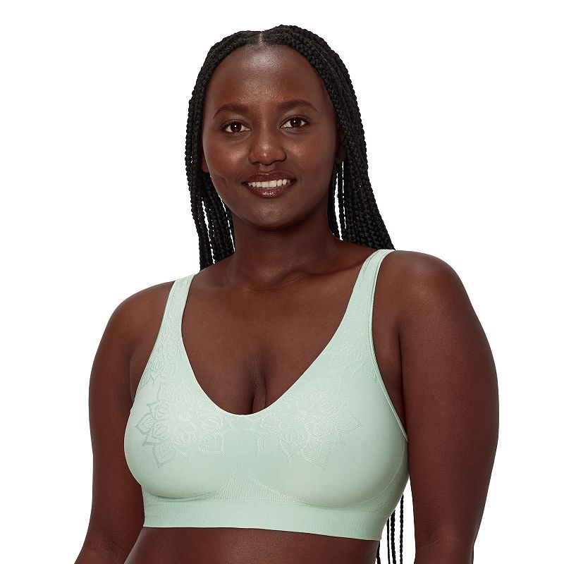 Bali Comfort Revolution ComfortFlex Fit Full-Coverage Wireless Bra DF3484, Women's, Size: XXXL, Glassblown Floral