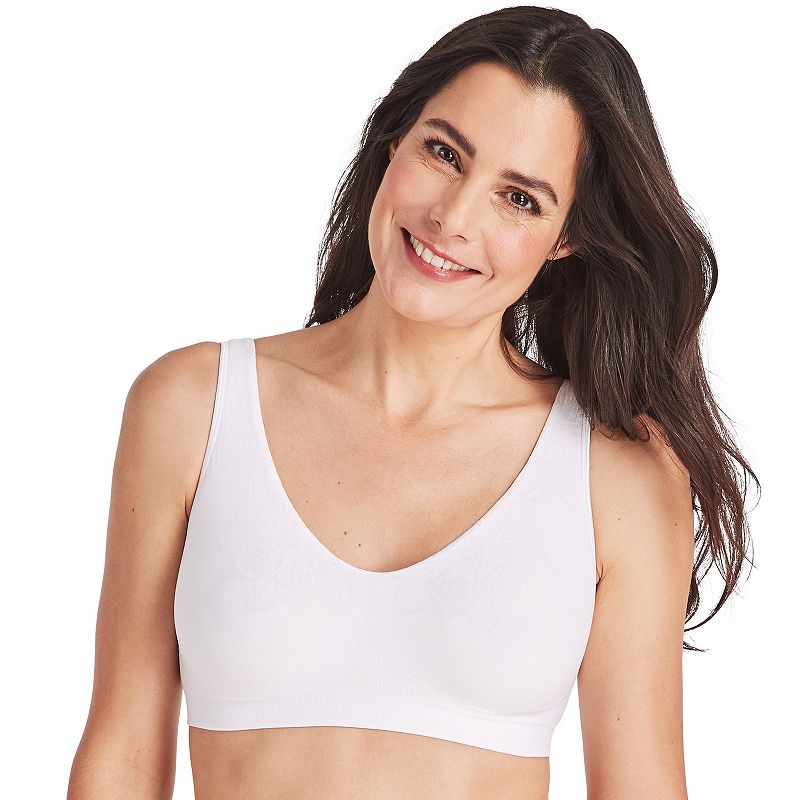 Bali Comfort Revolution ComfortFlex Fit Full-Coverage Wireless Bra DF3484, Women's, Size: XL, White Aztec