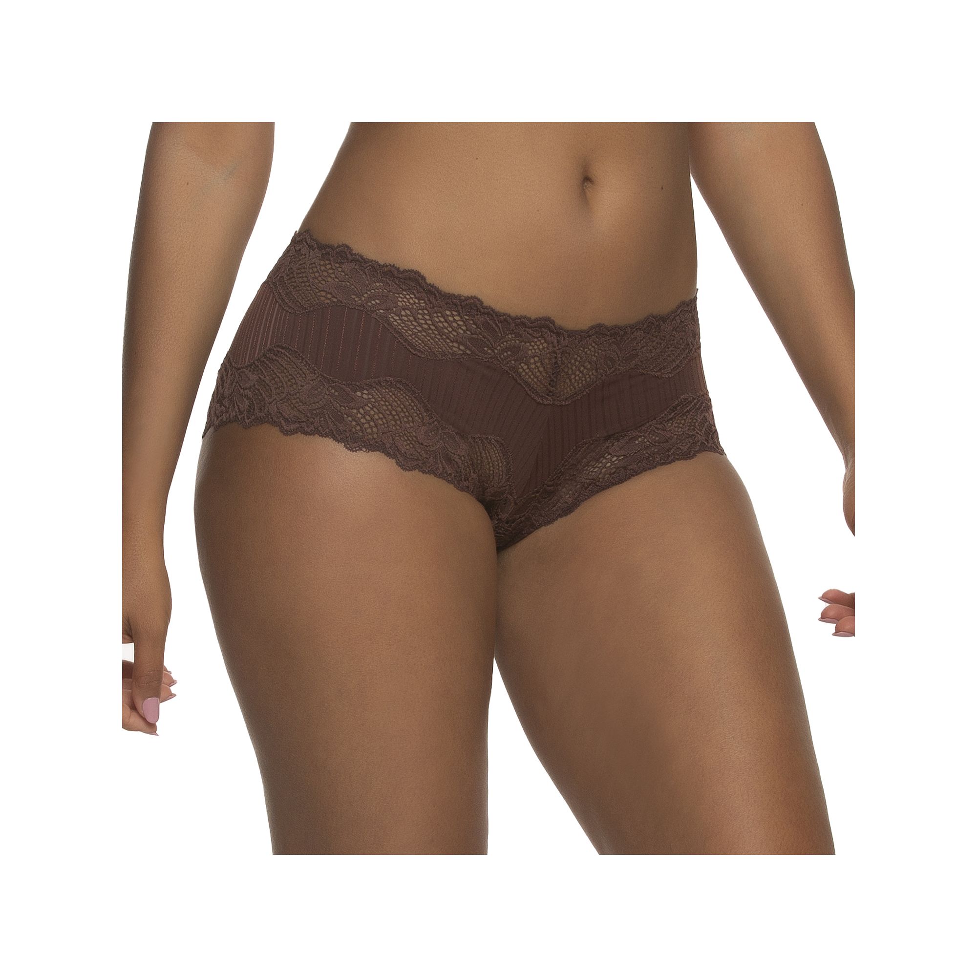 Paramour by Felina Stripe Delight Hipster 735353, Womens, Size: Medium, Br