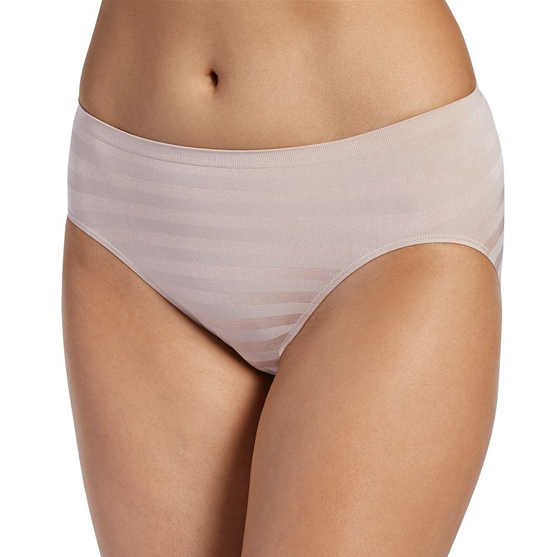 UPC 789375520848 product image for Women's Jockey Comfies Matte & Shine Seamless Hi-Cut Panty 1306, Green | upcitemdb.com