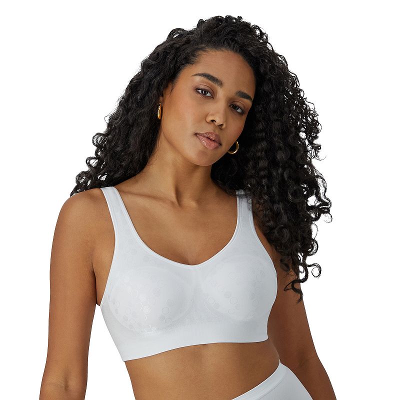 Bali Comfort Revolution Shaping Wireless Bra DF3488, Women's, Size: XXXL, White Dot Pattern