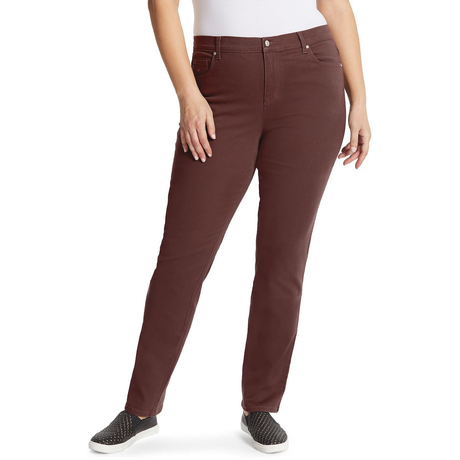 gloria vanderbilt amanda jeans red