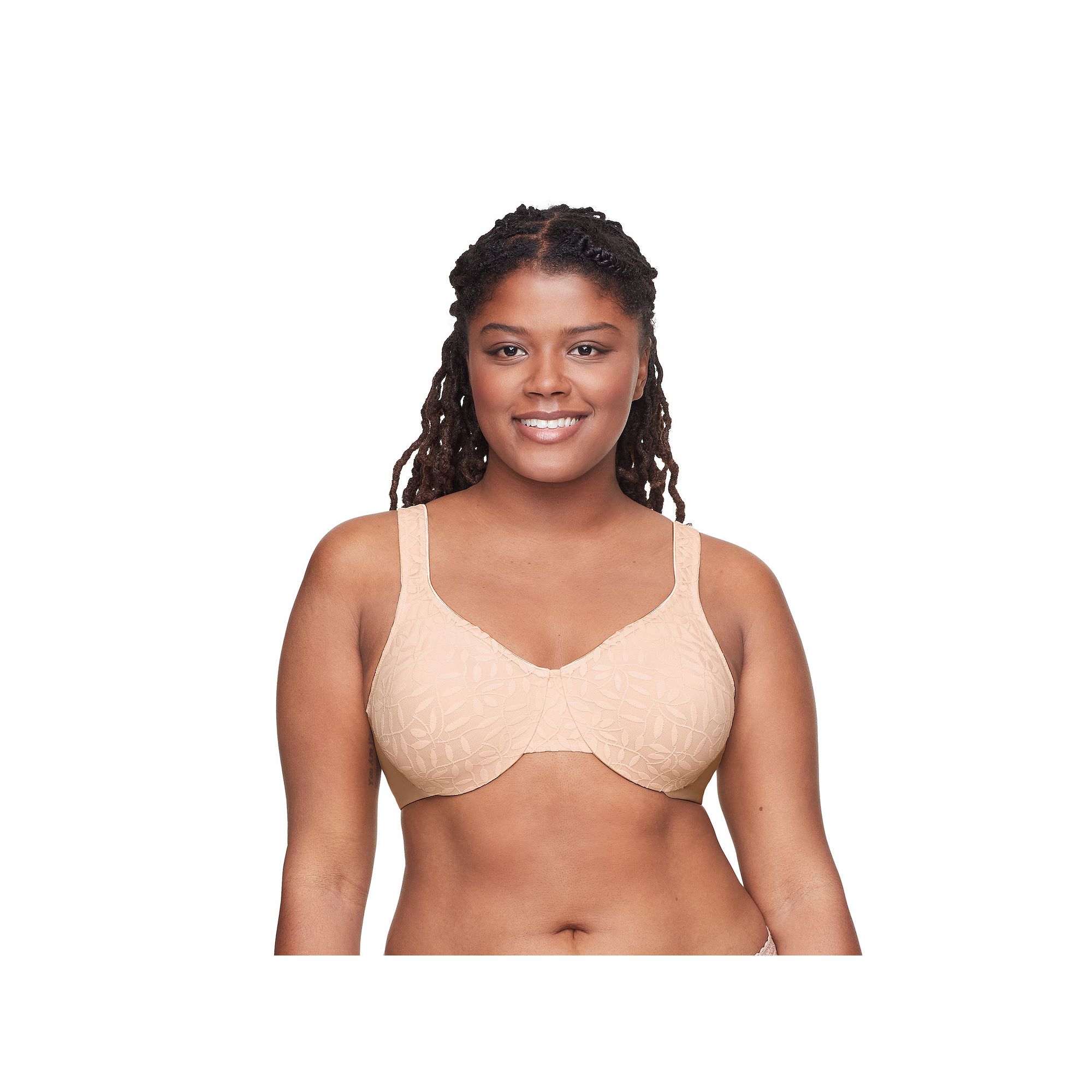 Olga® by Warners® Sheer Leaves Lace Full-Figure Full-Coverage Minimizer 