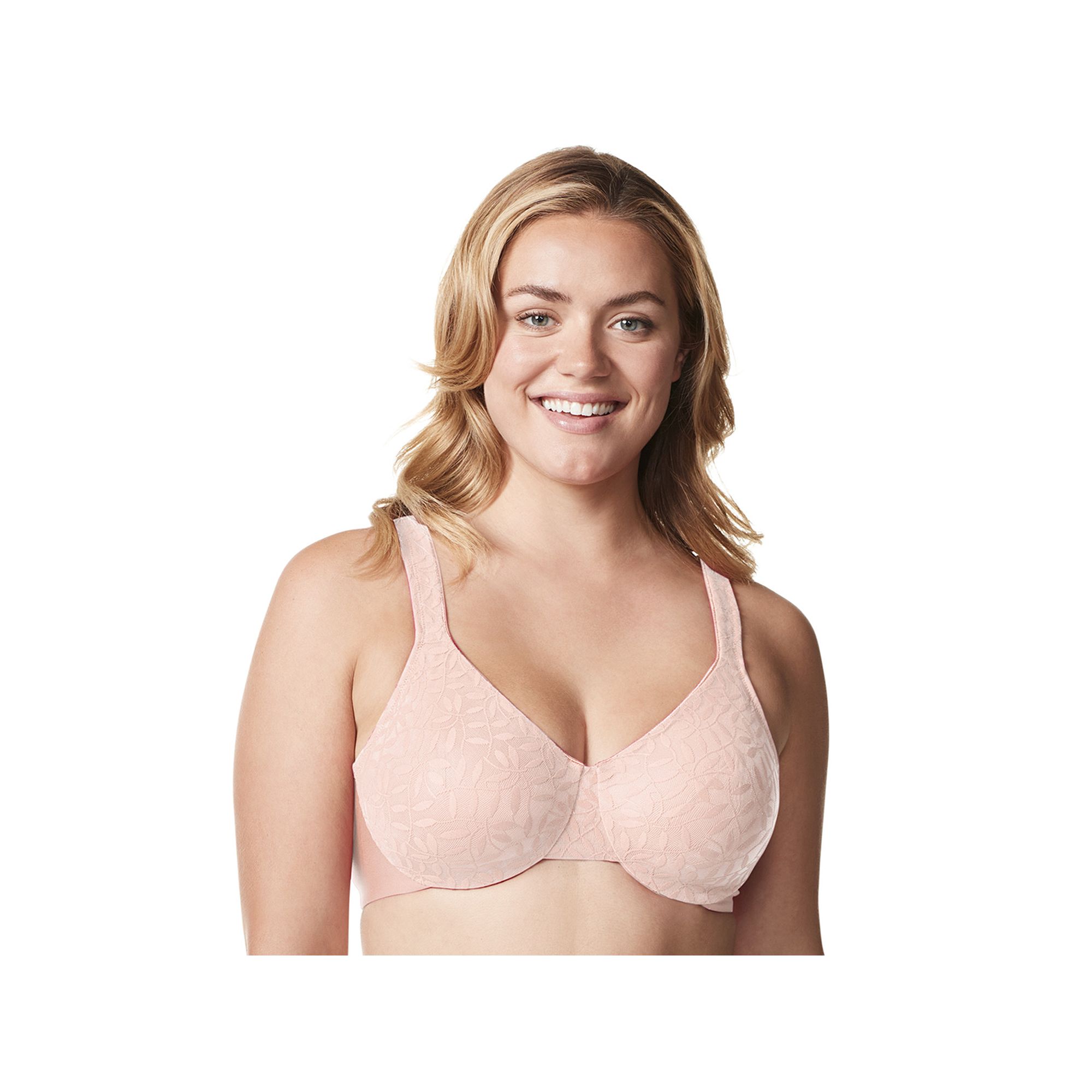 Olga® by Warners® Sheer Leaves Lace Full-Figure Full-Coverage Minimizer 