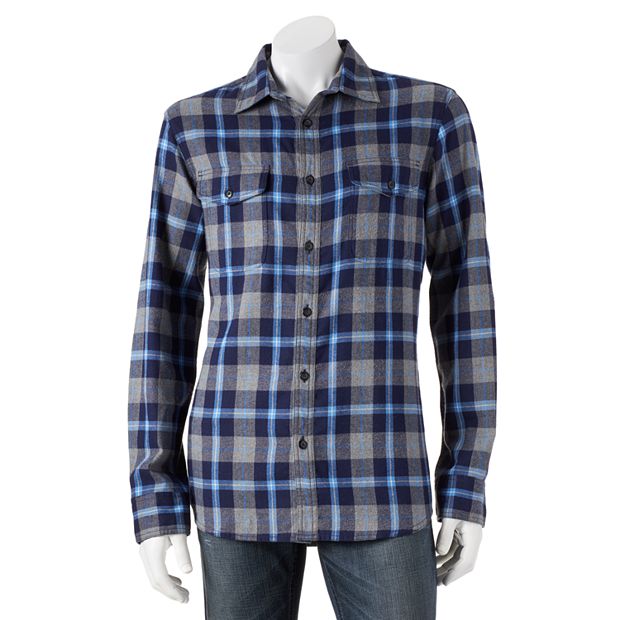 men kohl's flannel shirts