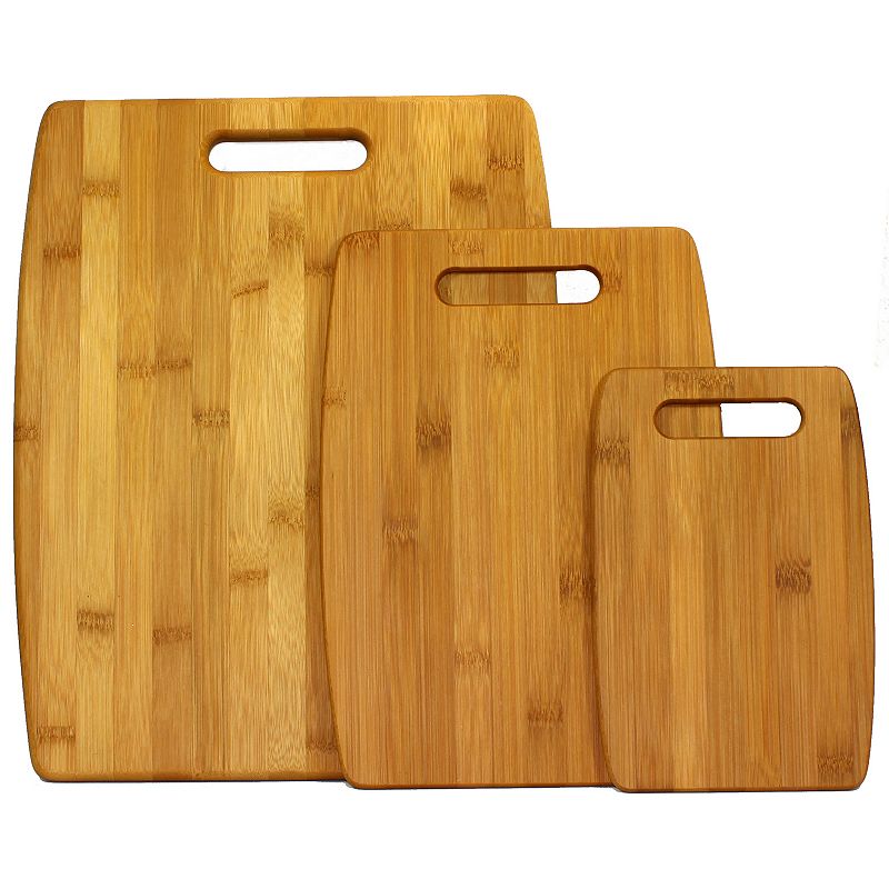 Oceanstar 3-pc. Large Bamboo Cutting Board Set, Brown