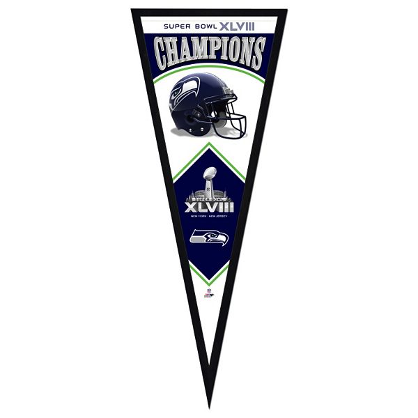 Team Pennant - Football - Seattle Seahawks Super Bowl XLVIII Champs