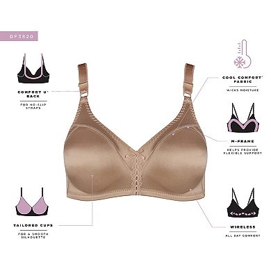 Bali Double Support Full-Figure Wireless Bra DF3820