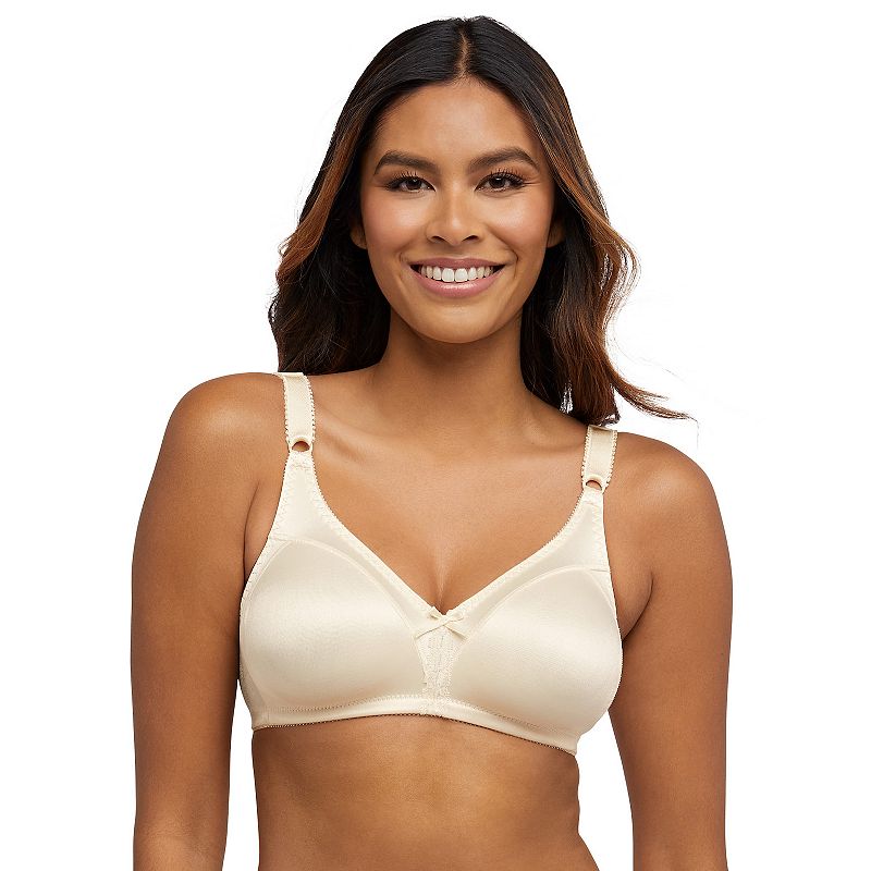 Bali Double Support Full-Figure Wireless Bra DF3820, Women's, Size: 34 C, Light Beige