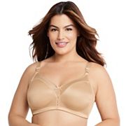 Women's Bali 3820 Double Support Cool Comfort Wirefree Bra (Rustic Berry  Red 36C)
