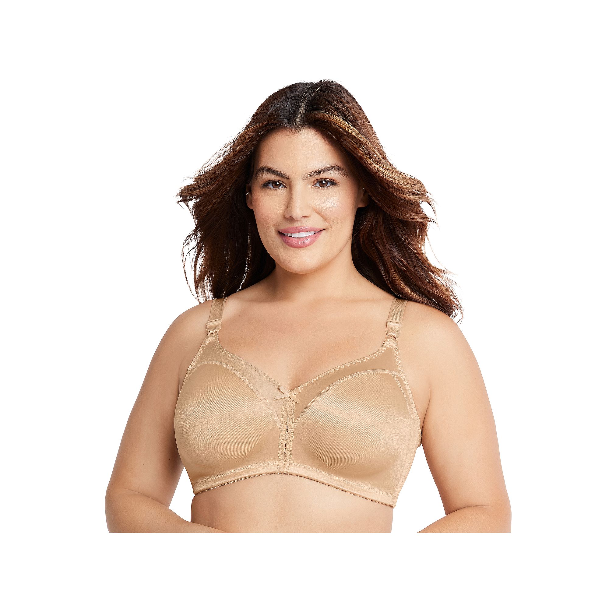 Bali Double Support Full-Figure Wireless Bra DF3820, Womens, Size: 38 B, N