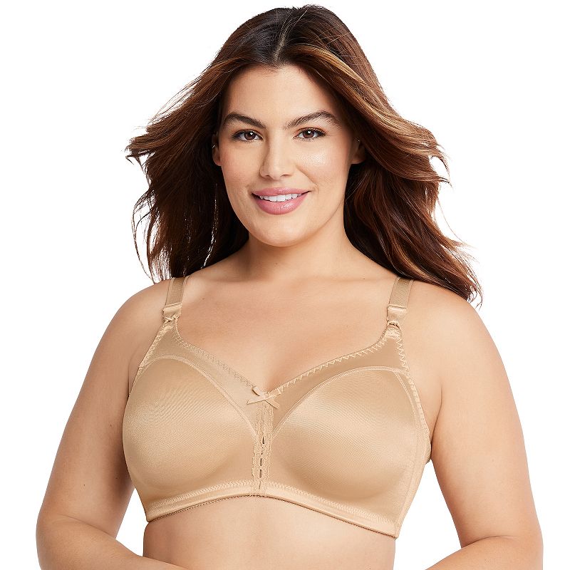 Bali Double Support Full-Figure Wireless Bra DF3820, Women's, Size: 34 B, Nude