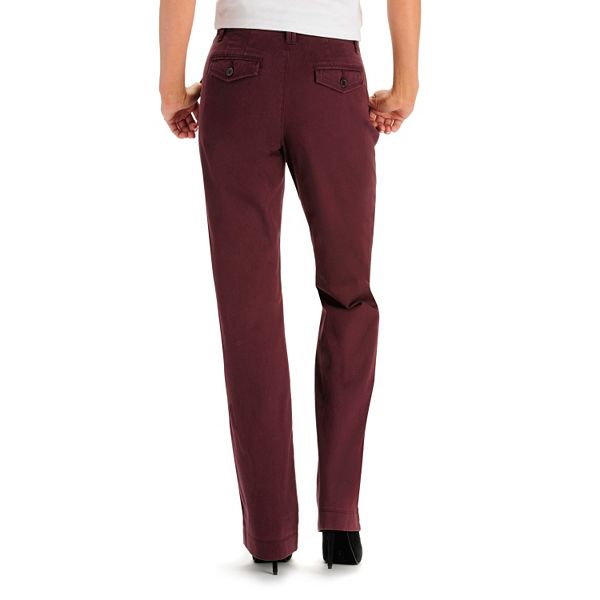 Lee Sinfully Soft Comfort Waist Twill Straight-Leg Pants - Women's