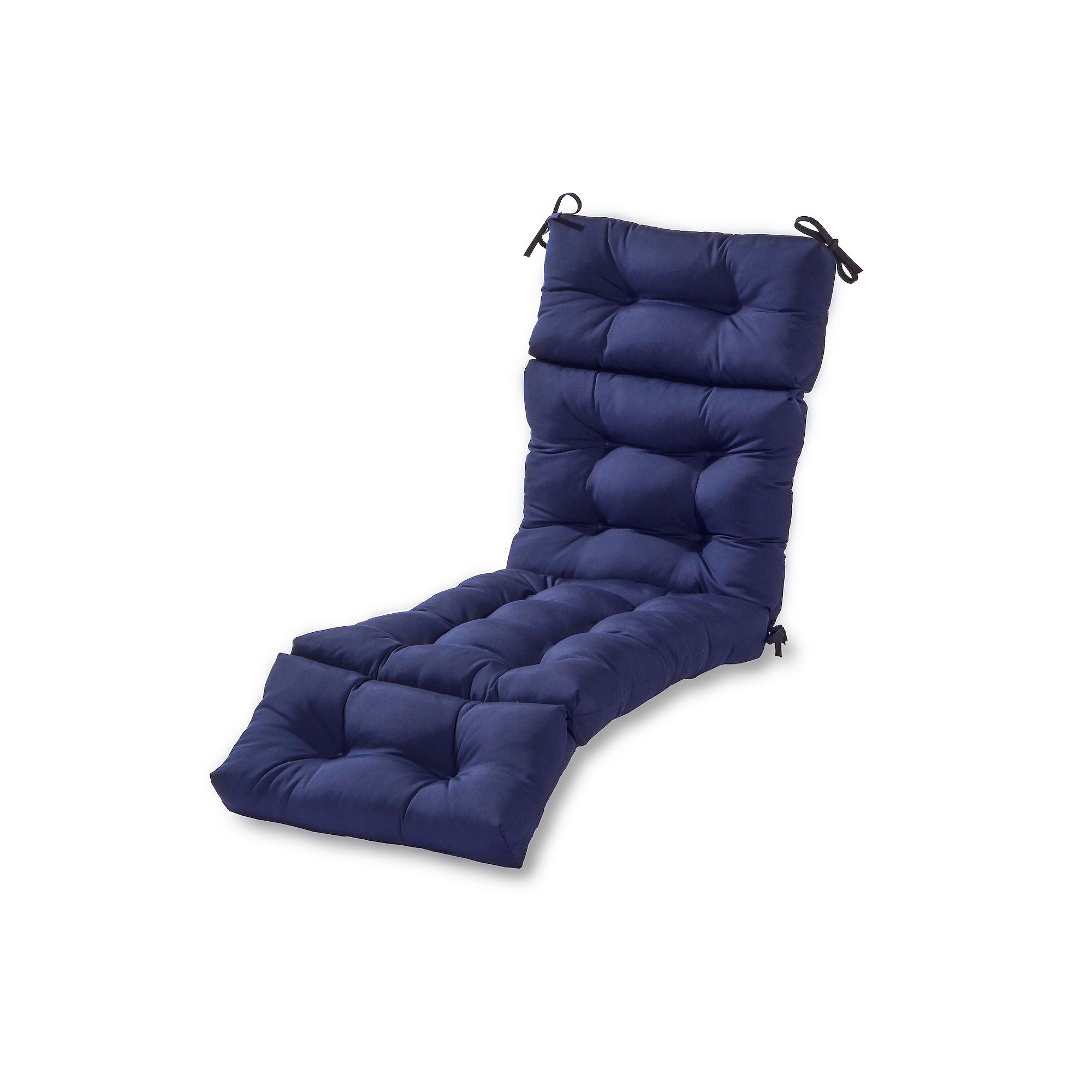 Greendale Home Fashions 72 Outdoor Chaise Lounger Cushion, Blue