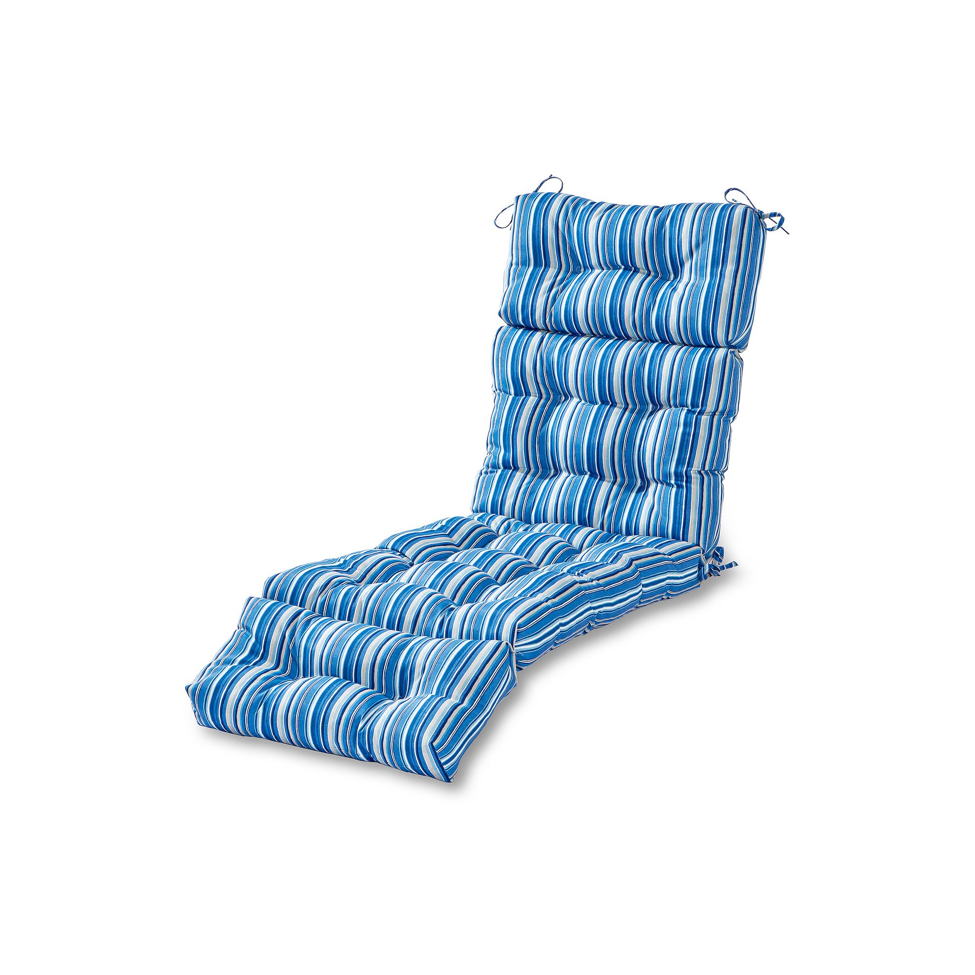 Greendale Home Fashions 72 Outdoor Chaise Lounger Cushion, Blue