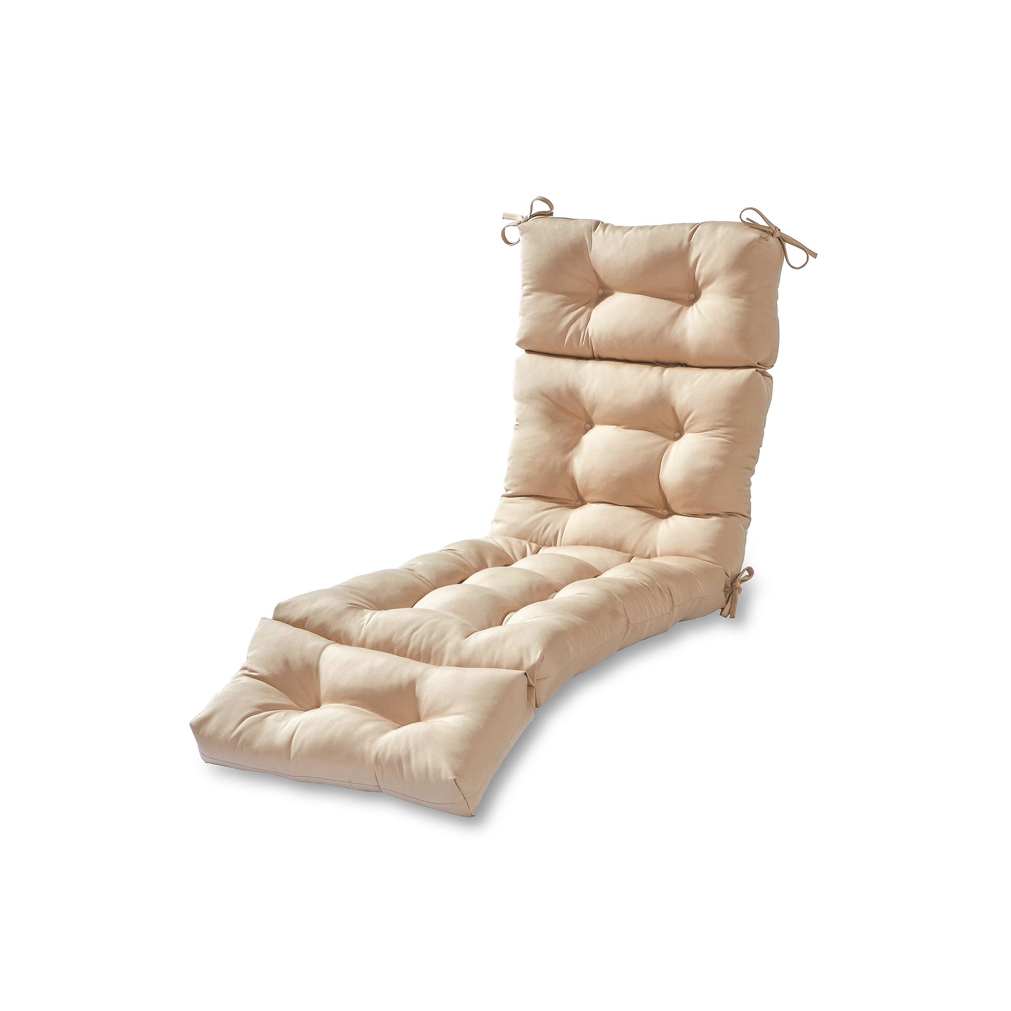 Greendale Home Fashions 72 Outdoor Chaise Lounger Cushion, Grey