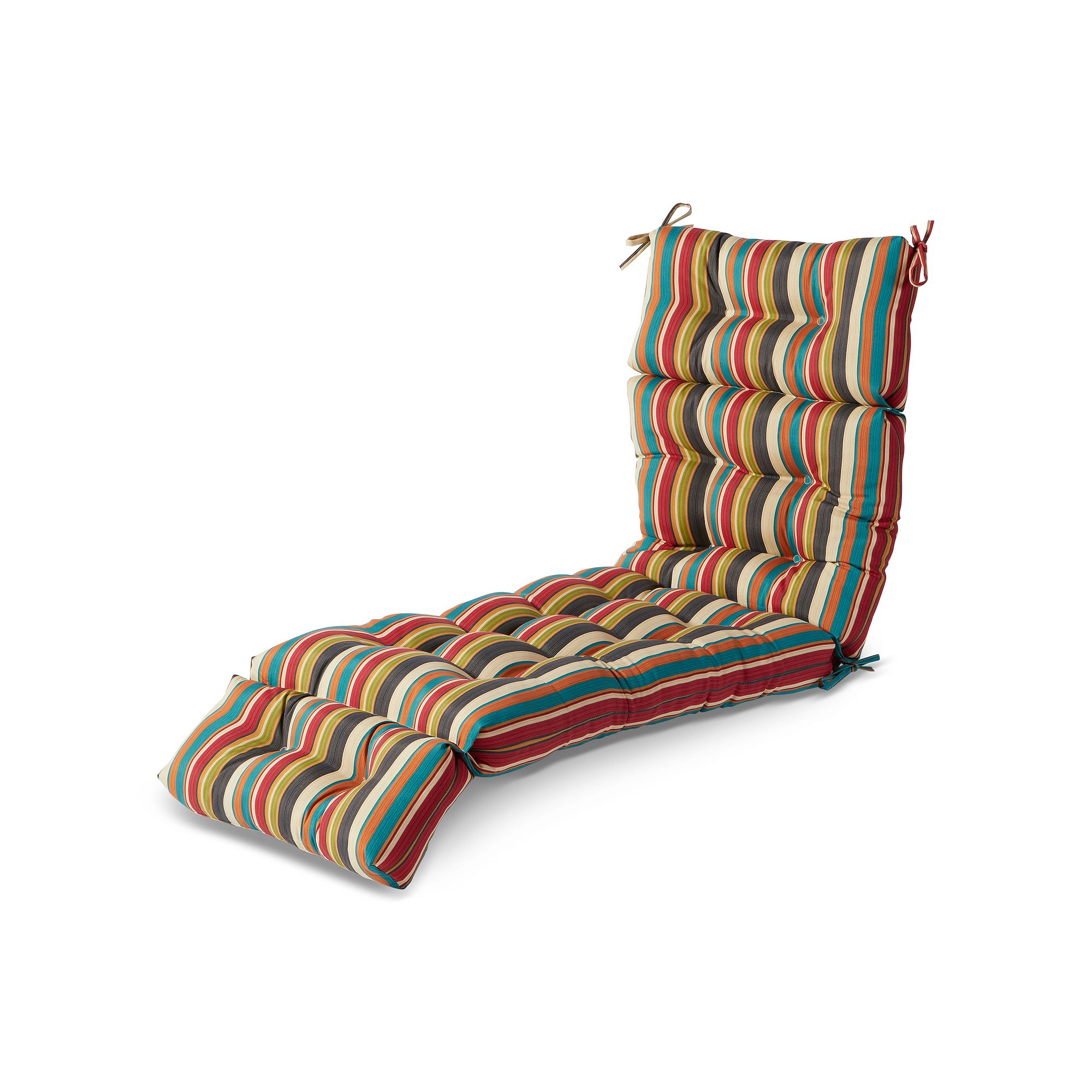 Greendale Home Fashions 72 Outdoor Chaise Lounger Cushion, Sunset