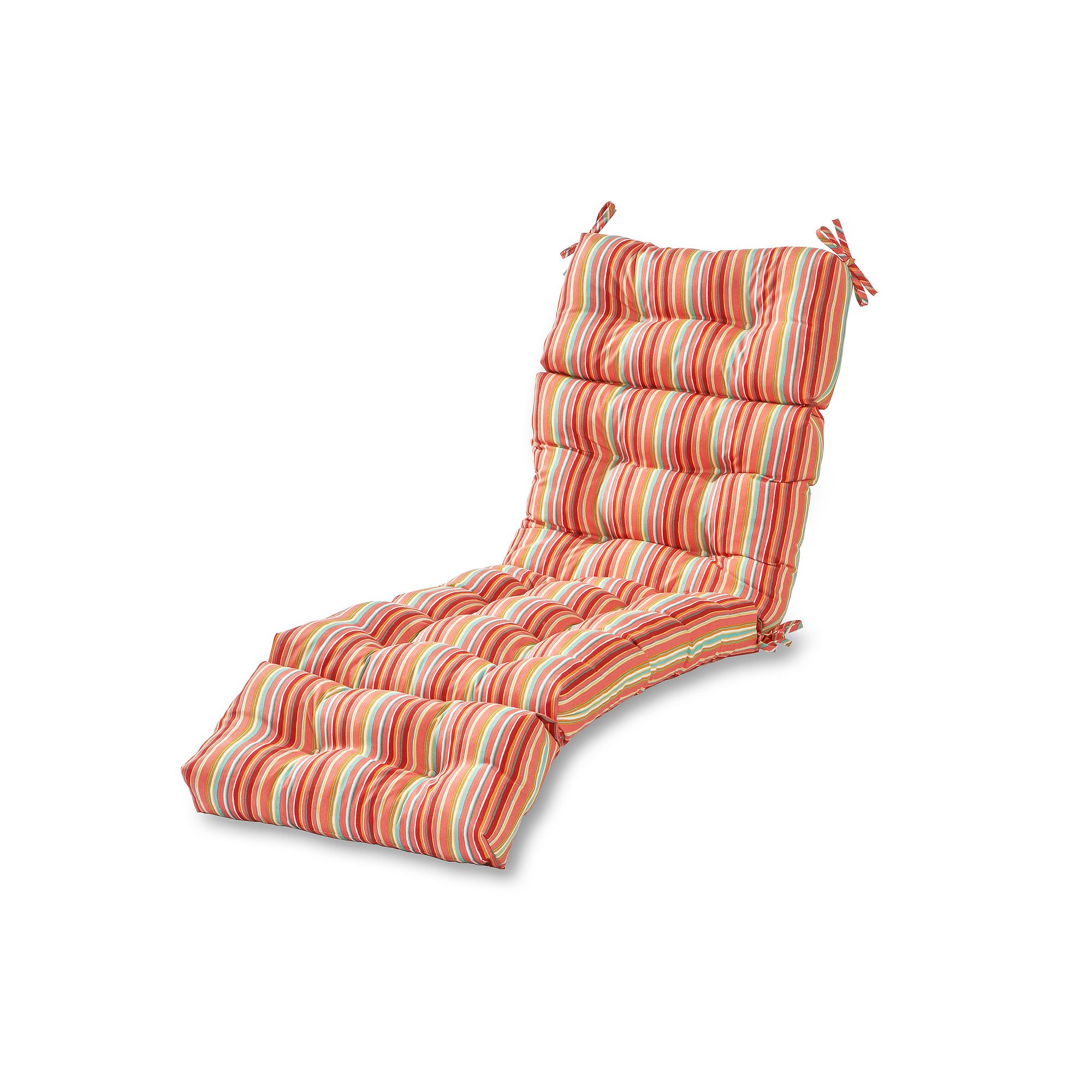Greendale Home Fashions 72 Outdoor Chaise Lounger Cushion, Watermelon