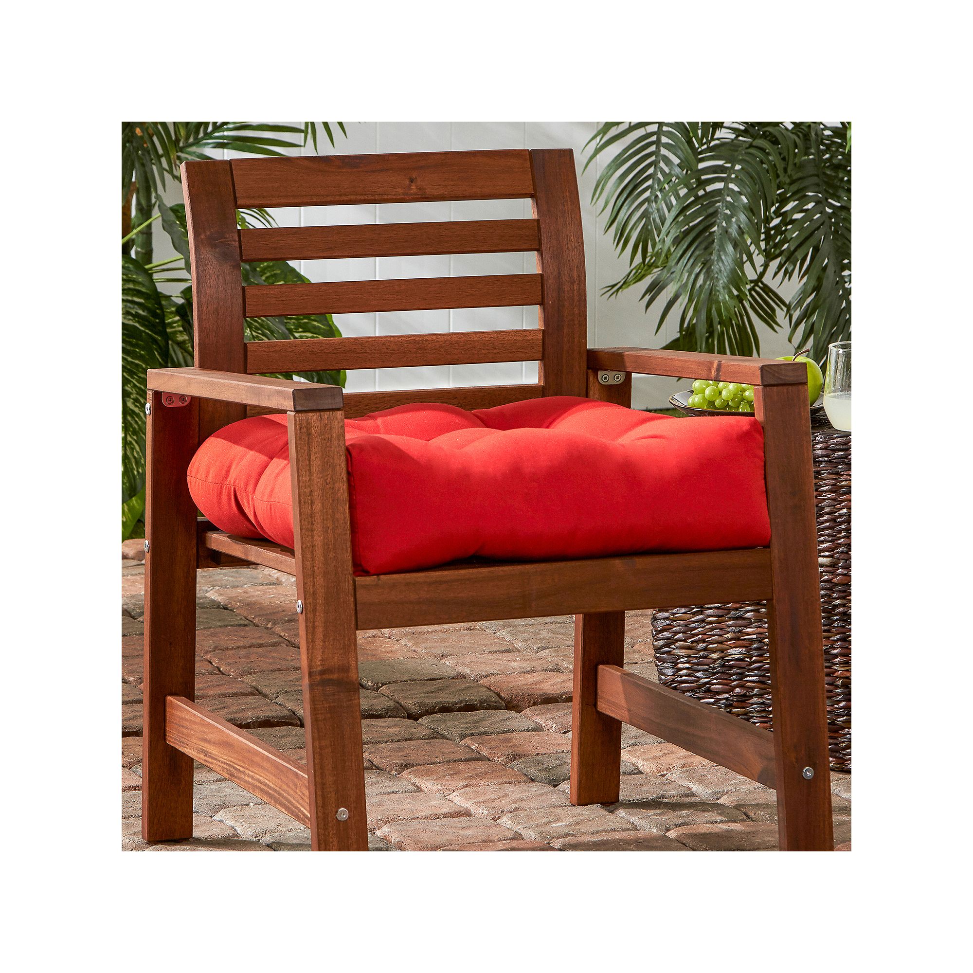 Greendale Home Fashions Outdoor Chair Cushion, Salsa