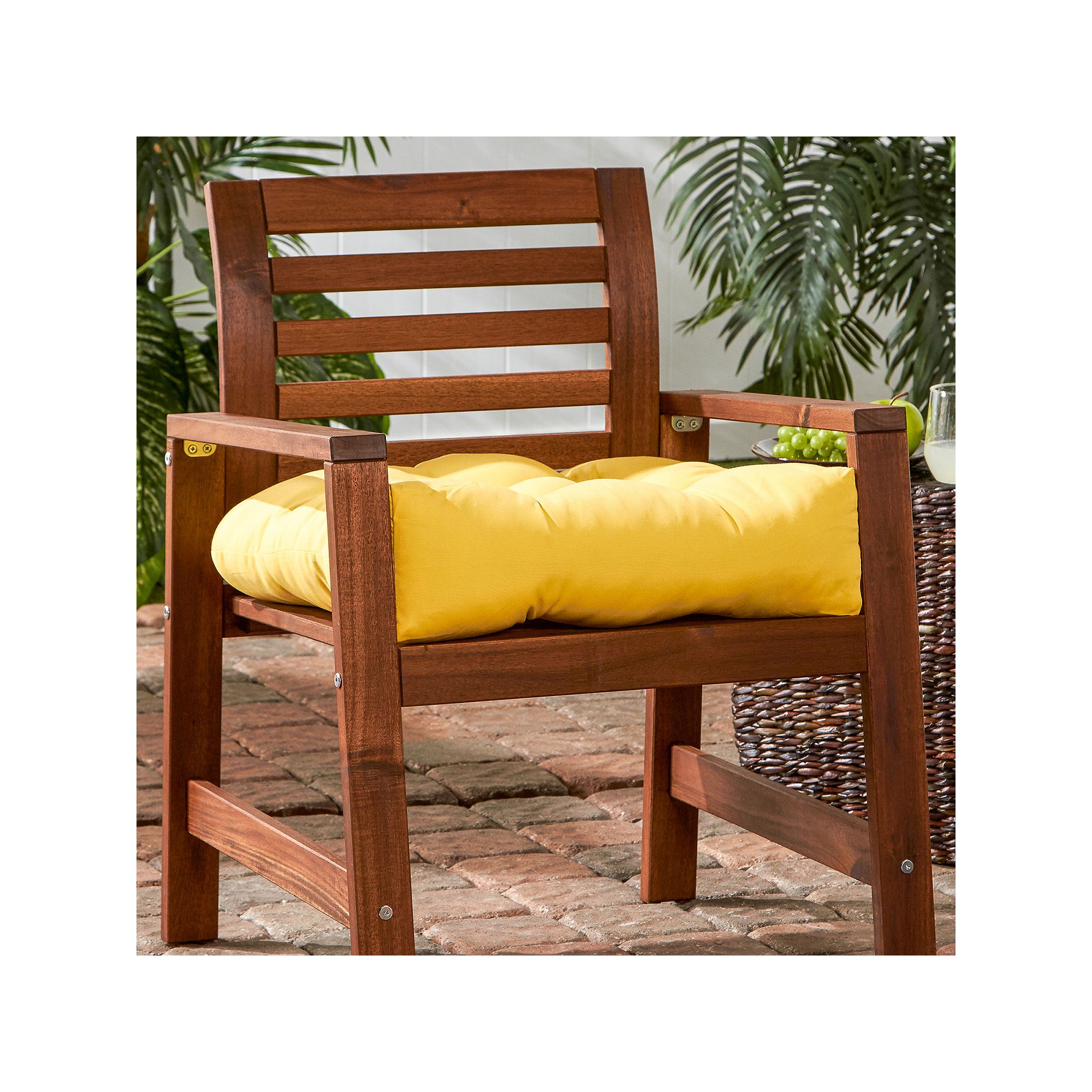 Greendale Home Fashions Outdoor Chair Cushion, Sunglow