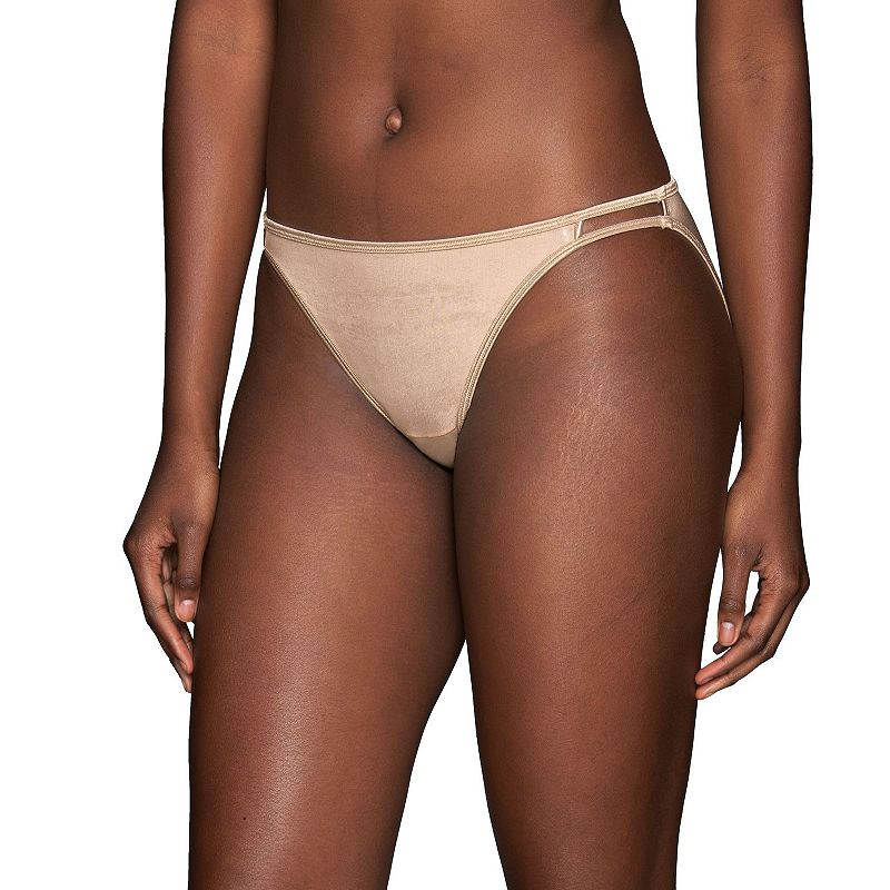 Women's Vanity Fair Lingerie® Illumination String Bikini Panty 18108, Size: 7, Rose Beige
