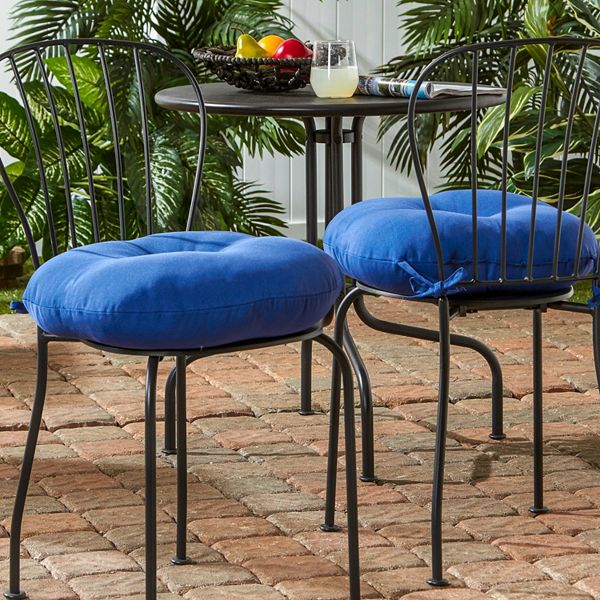 Greendale Home Fashions 2 Pk Round Outdoor Bistro Cushions 18