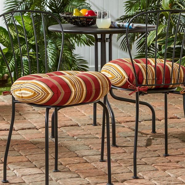 Greendale Home Fashions 2 Pk Round, Large Round Cushions For Outdoor Furniture