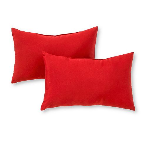 Greendale Home Fashions 2pk. Oblong Outdoor Decorative Pillows